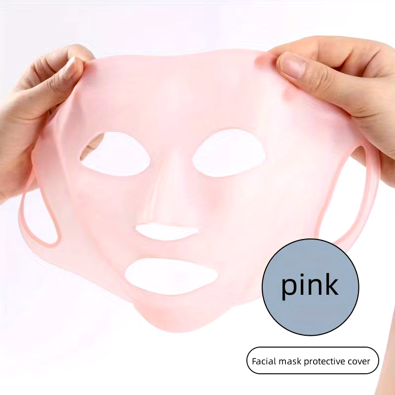 3D Silicone Mask Cover Fixed Mask Tool Ear Hanging Mask for Moisturizing Face Reusable Firming Facial Tool